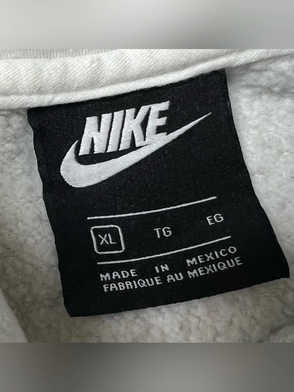 Nike Air Brush Fleece Pullover Hoodie Retro Men's Size XL White Pink Yellow